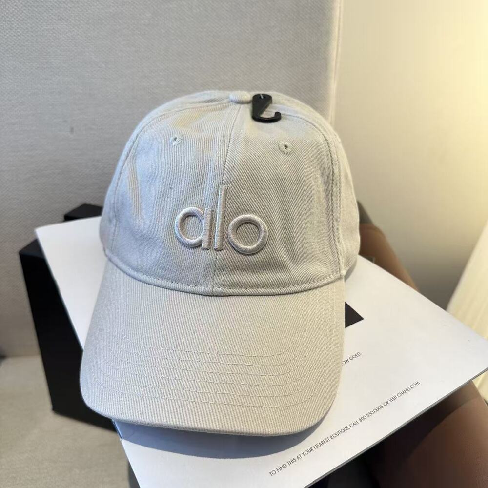 ALO White Denim Baseball Cap